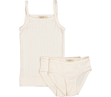 MarMar Underwear Set Modal Pointelle Flour White